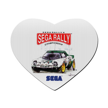 SEGA RALLY 2, Mousepad καρδιά 23x20cm