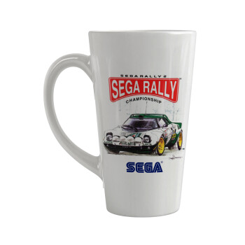 SEGA RALLY 2, Κούπα κωνική Latte Μεγάλη, κεραμική, 450ml