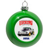 Green Christmas tree ornament bauble 8cm