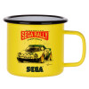 Metallic enamel MATT Yellow cup 360ml