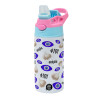 Children's hot water bottle, stainless steel, with safety straw, Pink/BlueCiel (360ml) BPA FREE