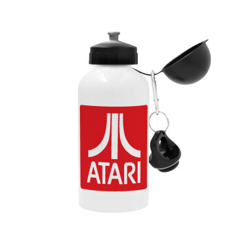 atari, Metal water bottle, White, aluminum 500ml
