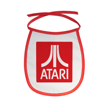 atari, Σαλιάρα μωρού αλέκιαστη με κορδόνι Κόκκινη