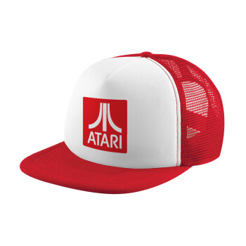 atari, Καπέλο Ενηλίκων Soft Trucker με Δίχτυ Red/White (POLYESTER, ΕΝΗΛΙΚΩΝ, UNISEX, ONE SIZE)
