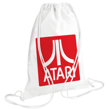 atari, Backpack pouch GYMBAG white (28x40cm)