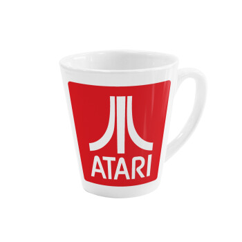 atari, Κούπα κωνική Latte Λευκή, κεραμική, 300ml