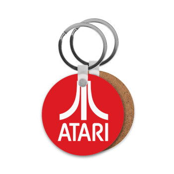 atari, Μπρελόκ Ξύλινο στρογγυλό MDF Φ5cm