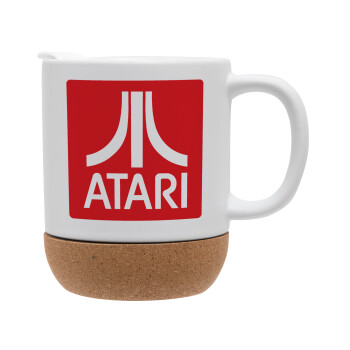 atari, Κούπα, κεραμική με βάση φελού και καπάκι (ΜΑΤ), 330ml (1 τεμάχιο)