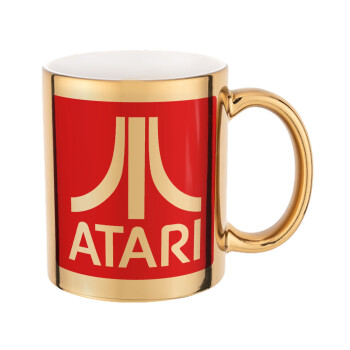 atari, Mug ceramic, gold mirror, 330ml