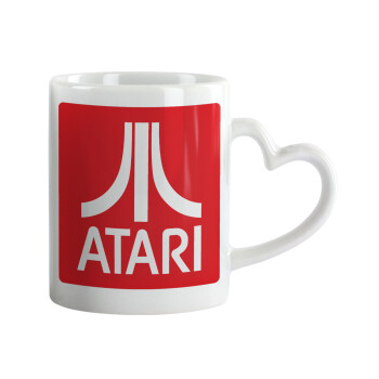 atari, Mug heart handle, ceramic, 330ml