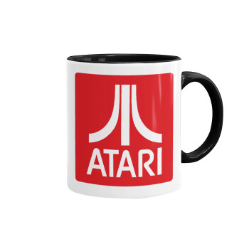 atari, Mug colored black, ceramic, 330ml