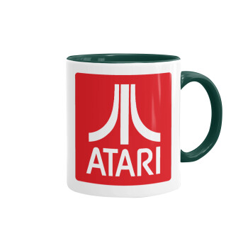 atari, Κούπα χρωματιστή πράσινη, κεραμική, 330ml