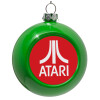 Green Christmas tree ornament bauble 8cm