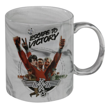 Escape to victory, Mug ceramic marble style, 330ml