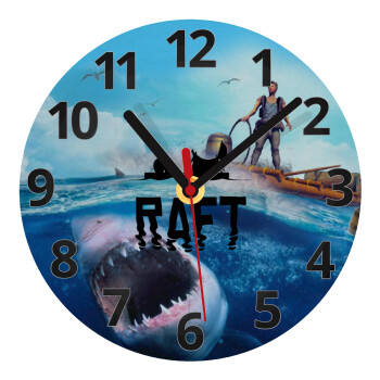 raft, Ρολόι τοίχου γυάλινο (20cm)