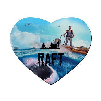 raft, Mousepad heart 23x20cm