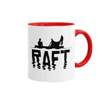 raft, Mug colored red, ceramic, 330ml