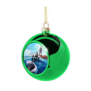 raft, Green Christmas tree ornament ball 8cm