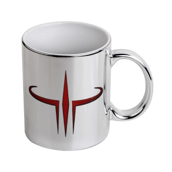 Quake 3 arena, Mug ceramic, silver mirror, 330ml