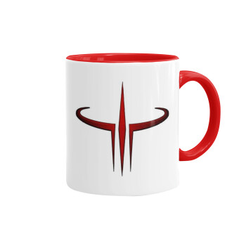 Quake 3 arena, Mug colored red, ceramic, 330ml