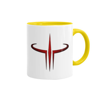 Quake 3 arena, Mug colored yellow, ceramic, 330ml