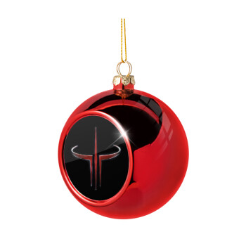 Quake 3 arena, Χριστουγεννιάτικη μπάλα δένδρου Κόκκινη 8cm