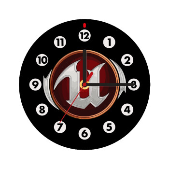 Unreal, Wooden wall clock (20cm)