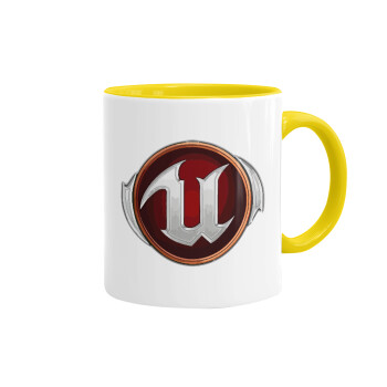 Unreal, Mug colored yellow, ceramic, 330ml