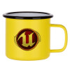 Metallic enamel MATT Yellow cup 360ml