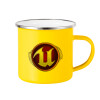 Yellow Enamel Metallic Cup 360ml