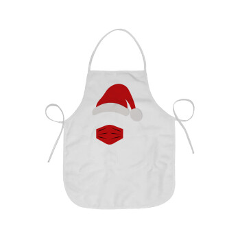 Santa ware a mask, Chef Apron Short Full Length Adult (63x75cm)