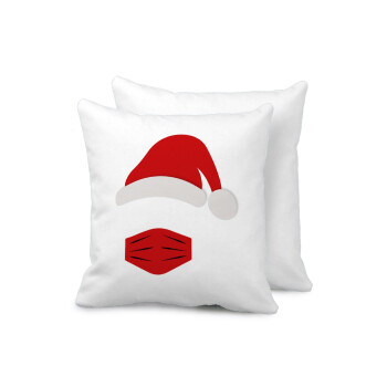 Santa ware a mask, Sofa cushion 40x40cm includes filling