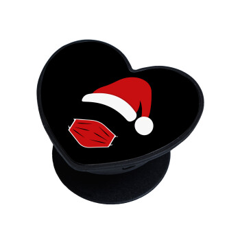Santa ware a mask, Phone Holders Stand  καρδιά Μαύρο Βάση Στήριξης Κινητού στο Χέρι