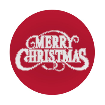 Merry Christmas classical, Mousepad Round 20cm