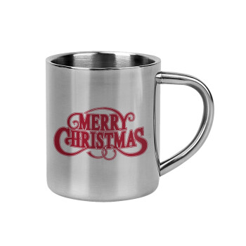 Merry Christmas classical, Mug Stainless steel double wall 300ml