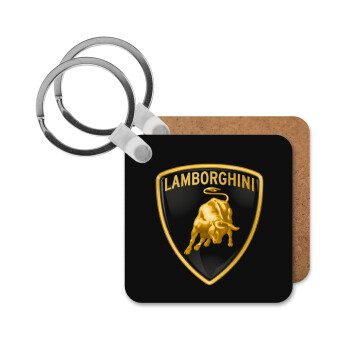 Lamborghini, Μπρελόκ Ξύλινο τετράγωνο MDF