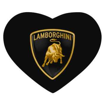 Lamborghini, Mousepad heart 23x20cm