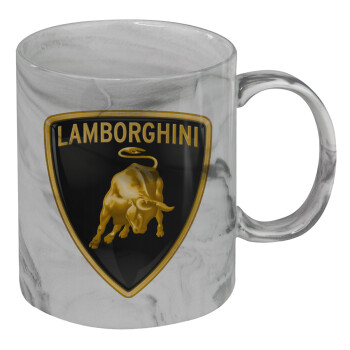 Lamborghini, Mug ceramic marble style, 330ml