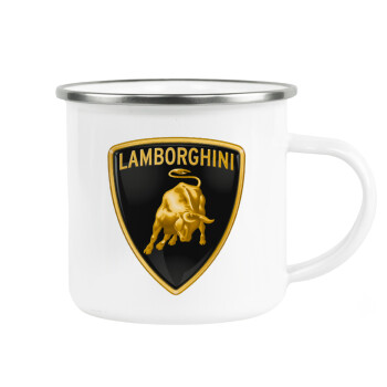 Lamborghini, Κούπα Μεταλλική εμαγιέ λευκη 360ml