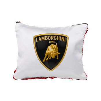 Lamborghini, Red sequin cosmetic bag