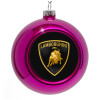 Purple Christmas tree ornament bauble 8cm