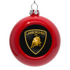 Red Christmas tree ornament bauble 8cm