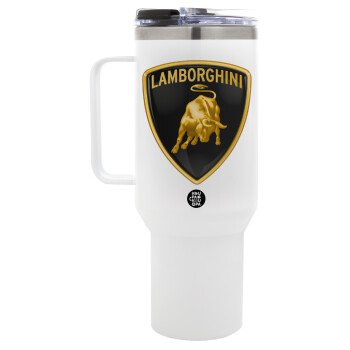 Lamborghini, Mega Stainless steel Tumbler with lid, double wall 1,2L