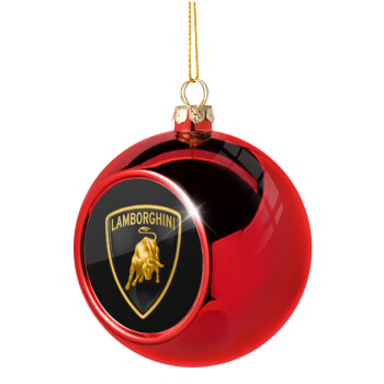 Lamborghini, Christmas tree ball Red 8cm