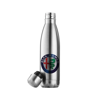 Alfa Romeo, Μεταλλικό παγούρι θερμός Inox (Stainless steel), διπλού τοιχώματος, 500ml