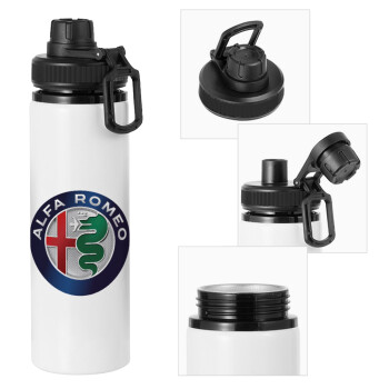 Alfa Romeo, Metal water bottle with safety cap, aluminum 850ml