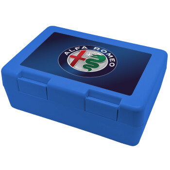 Alfa Romeo, Children's cookie container BLUE 185x128x65mm (BPA free plastic)