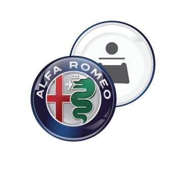 Alfa Romeo, Μαγνητάκι και ανοιχτήρι μπύρας στρογγυλό διάστασης 5,9cm