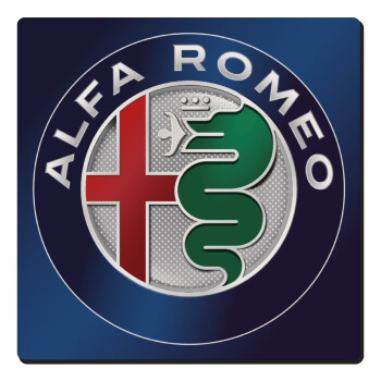 Alfa Romeo, Τετράγωνο μαγνητάκι ξύλινο 6x6cm