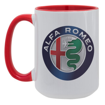 Alfa Romeo, Κούπα Mega 15oz, κεραμική Κόκκινη, 450ml